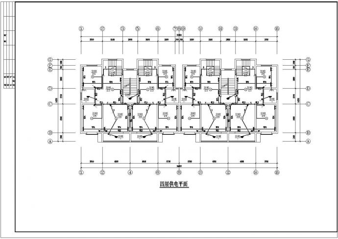 某地区五层小区楼住宅电气CAD图_图1