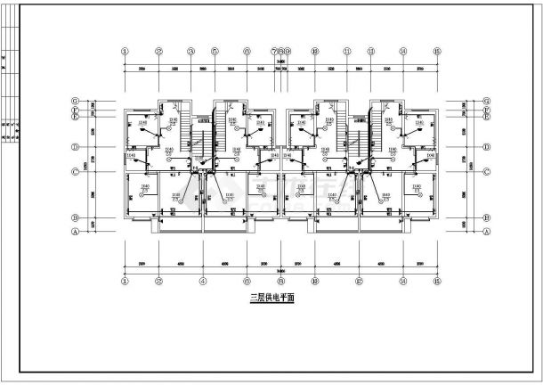 某地区五层小区楼住宅电气CAD图-图二