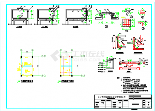 某镇立沙岛安置区农民公寓二期结构设计施工CAD图-图二