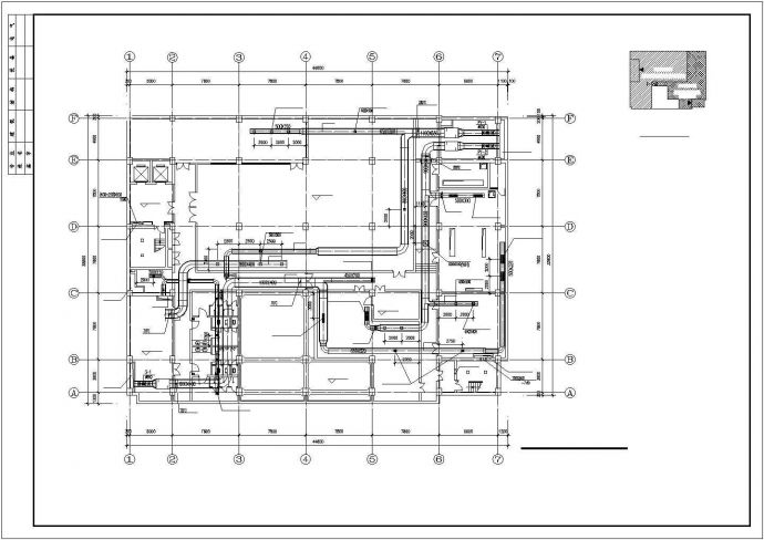 某办公楼VRV空调系统设计cad施工图纸_图1