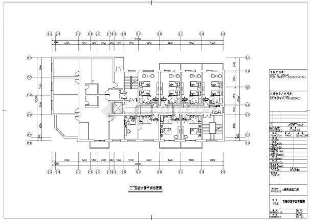 某中型宾馆中央空调和卫生热水全套设计cad施工方案-图二