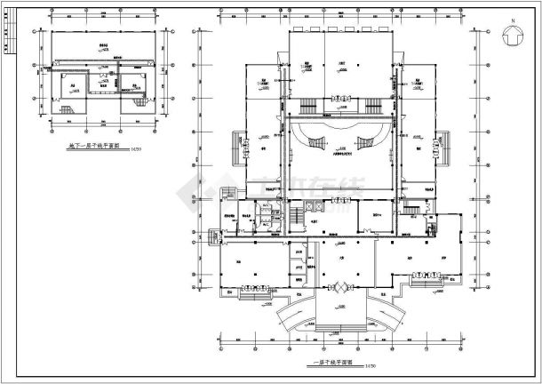 某综合酒店电气设计CAD施工图纸-图一