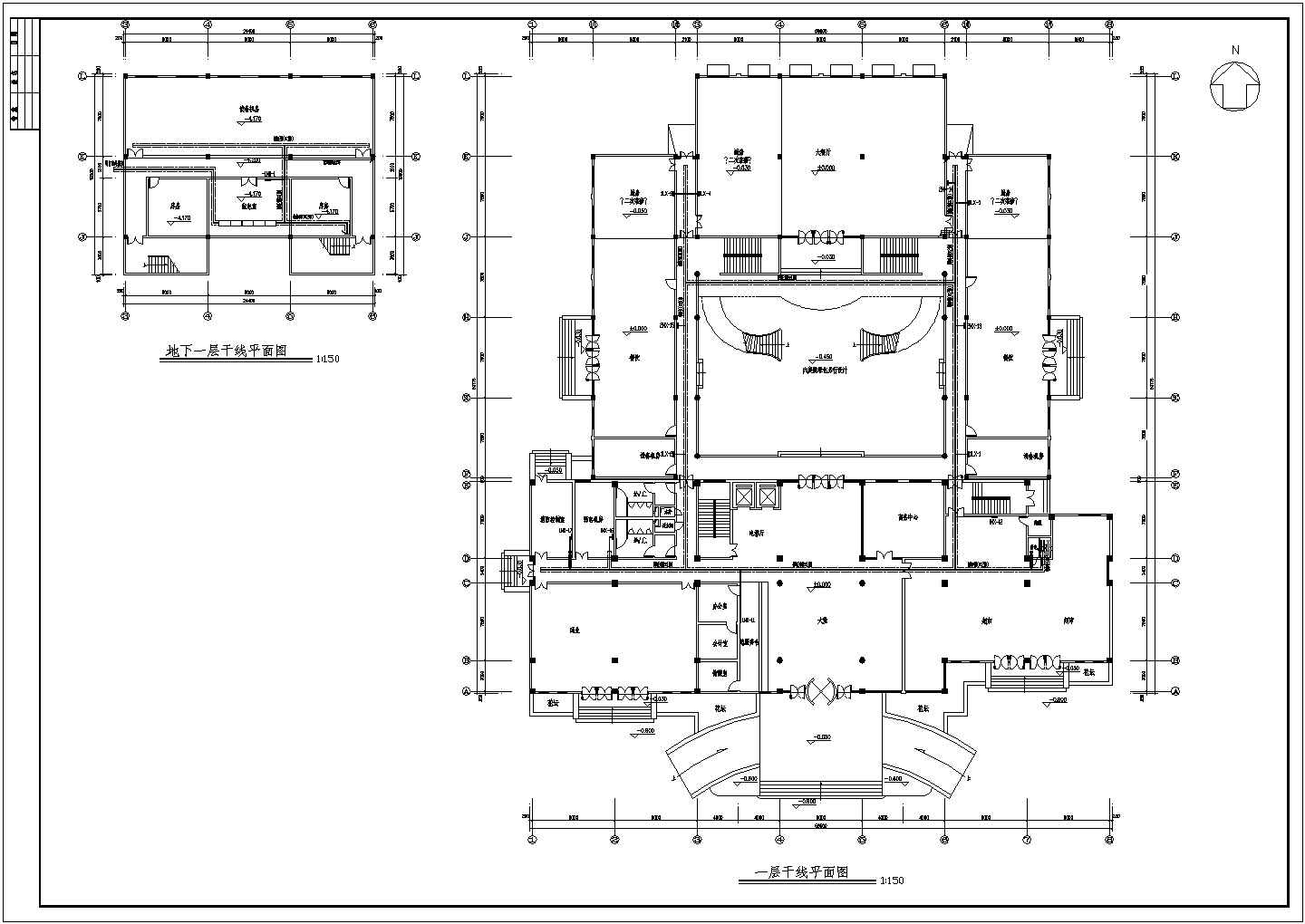 某综合酒店电气设计CAD施工图纸