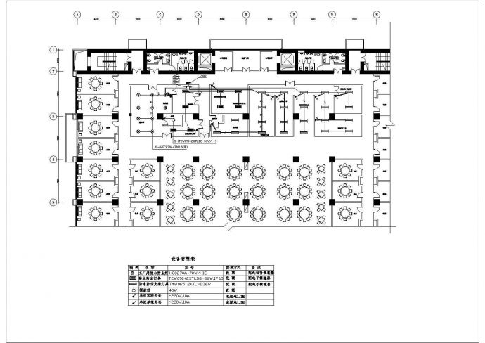 某酒店厨房电气设计CAD施工图纸_图1