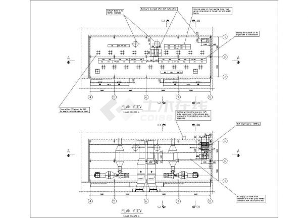 某中央空调控制室cad系统工程设计图纸-图一