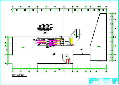 某两层小区中心会所暖通系统施工图纸_图1