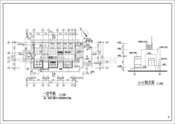 某地恒隆大厦钢结构售楼部结构设计施工图-图二