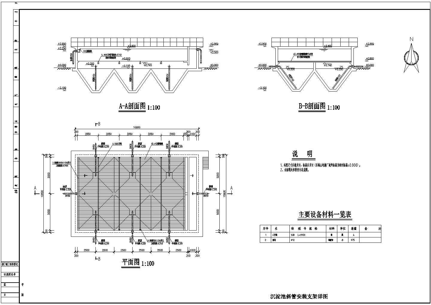 某电镀废水的斜板沉淀池工艺设计图