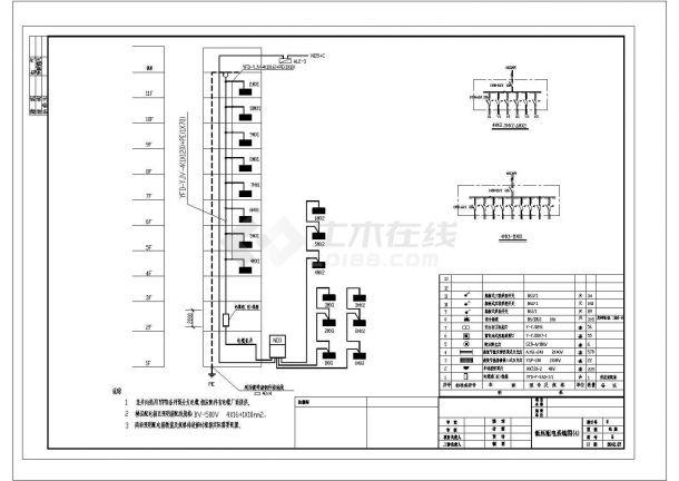 综合楼全套具体电气设计和施工CAD图-图二