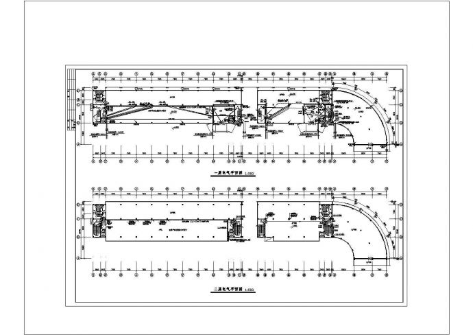 综合楼全套具体施工及电气设计CAD图_图1