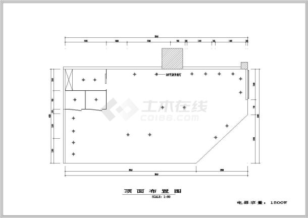 某市金陵百货专卖店装修CAD设计施工图-图二