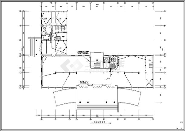 某地区公司办公楼电气设计施工总套图-图二
