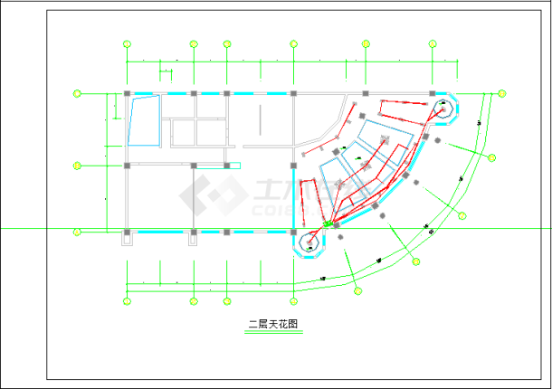 某地高档名城售楼中心装修CAD设计施工图-图一