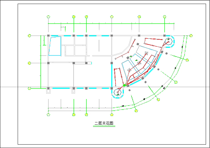 某地高档名城售楼中心装修CAD设计施工图