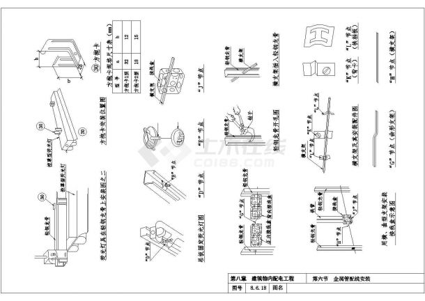 10KV变电所8-6金属管配线电气详细图-图二