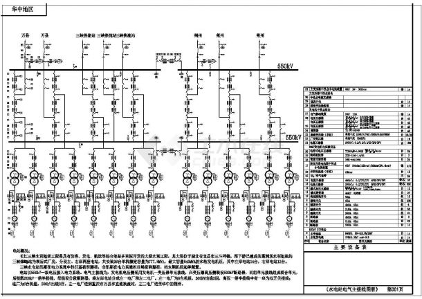 比较实用的华中电气主接线图册（标注详细）-图一