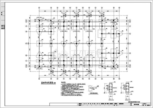 某基督教堂建筑结构施工CAD图纸-图二