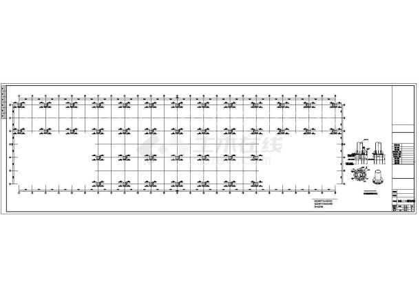 某地大型空间桁架结构设计施工图纸-图二