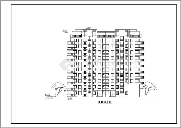 航运新村高层1号住宅建筑设计CAD施工图-图一