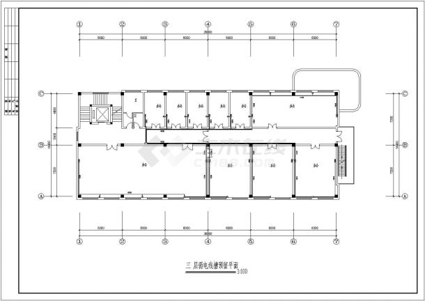 某地区四层住宅楼建电气设计CAD图-图二