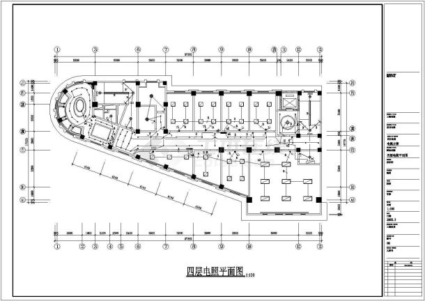 某地区大型接待站强电电气施工设计图-图一