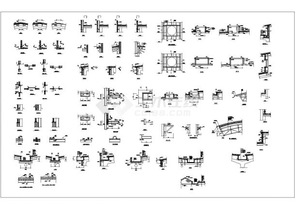 某多种钢结构构造详图CAD设计-图一