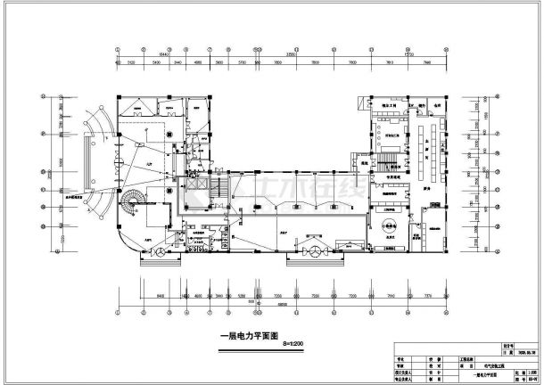 某地区三星级宾馆电气安装工程施工图纸-图二