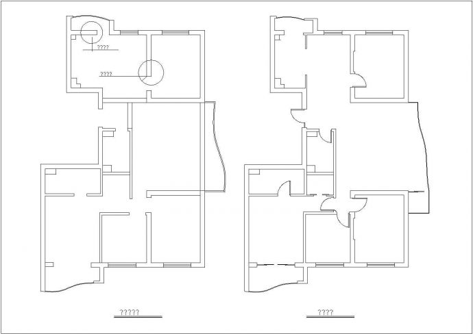 某地商住房装修CAD设计施工图纸_图1