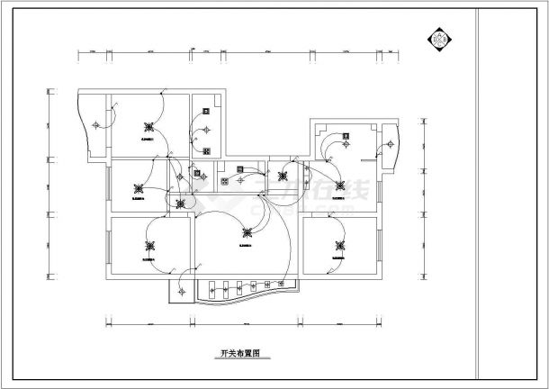 某地商住房装修CAD设计施工图纸-图二