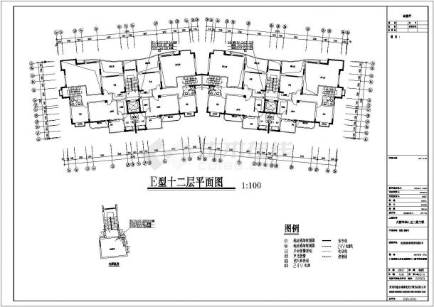 某地区单人住宅楼电气设计CAD图-图二