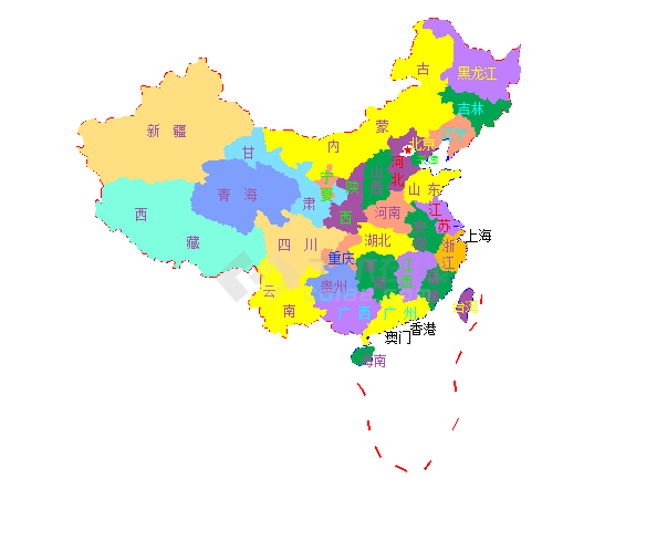 CAD制作中国地图-图一