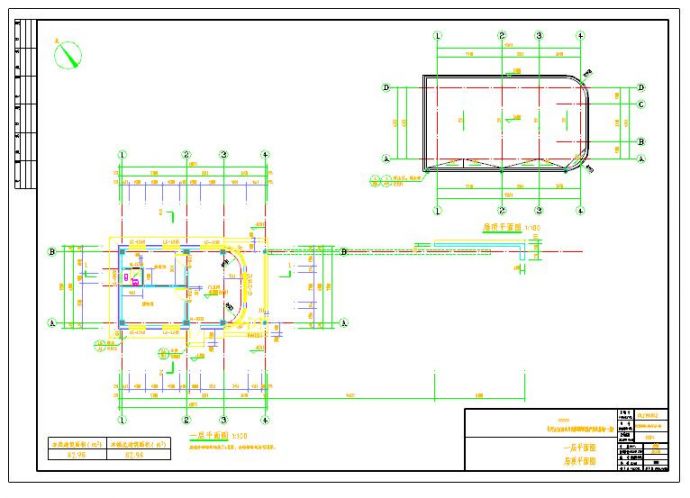 基地项目2套单层门卫大门全套设计施工图_图1