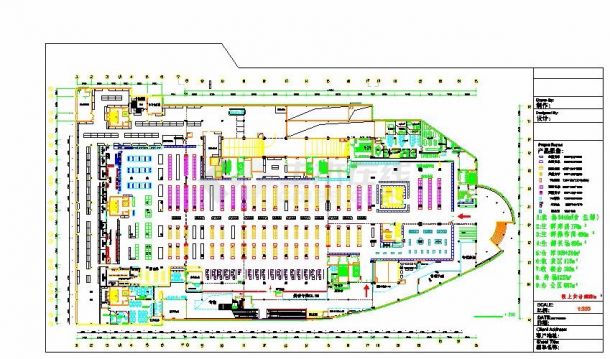 某地大型超市建筑设计施工图-图二