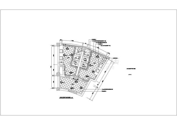 小区公共卫生间设计方案及施工全套CAD图纸-图一