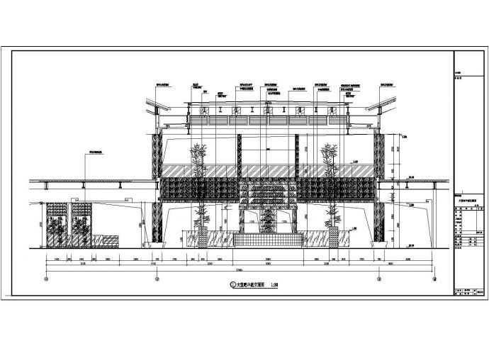 酒店B区大堂设计方案及施工全套CAD图纸_图1
