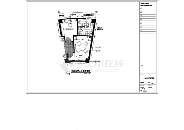 商务中心建筑设计方案全套CAD平面图-图二