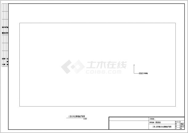 酒店三层建筑设计方案及施工全套CAD图纸-图二