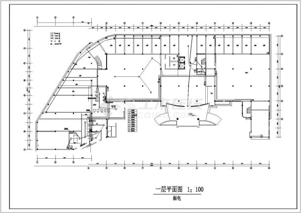 某宾馆全套电气设计施工CAD图方案-图二