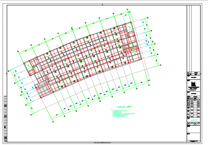 某市行政综合服务中心档案馆结构设计施工图_图1