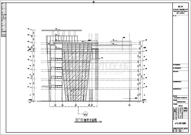 某46000平住宅小区外立面玻璃幕墙工程建筑图纸（包括钢结构装饰架施工图）-图一