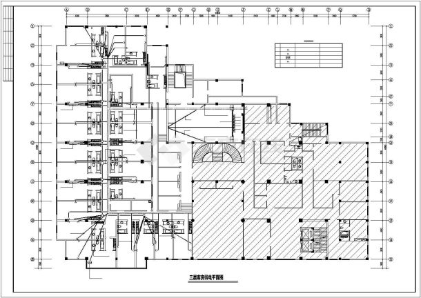 某大酒店电气改造系统电气设计施工CAD图纸-图一