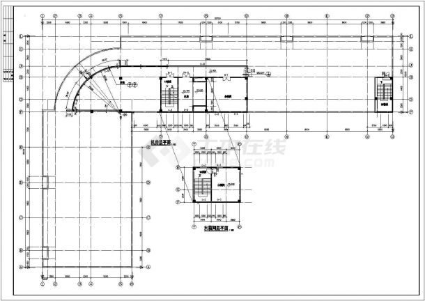 某地6层版式底商住宅楼建筑设计图-图一