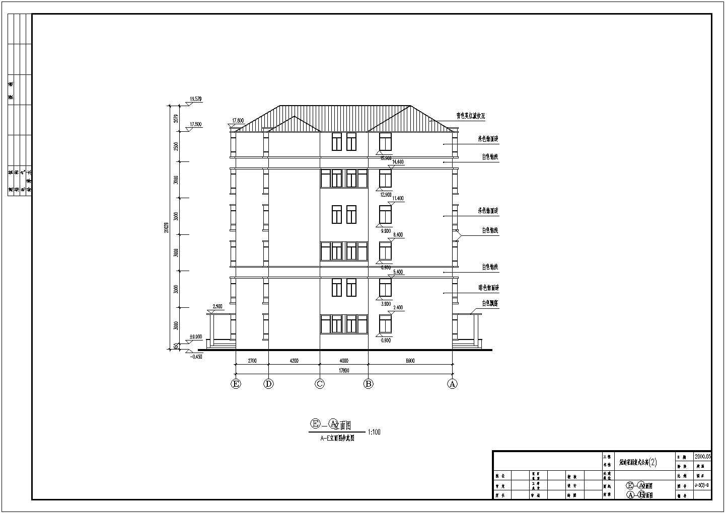 冠迪花园住宅小区复式公寓cad施工设计图