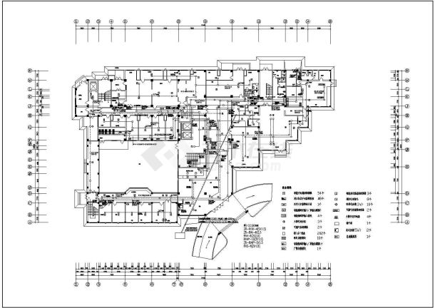 中医院干病房楼全套电气设计施工CAD图-图一