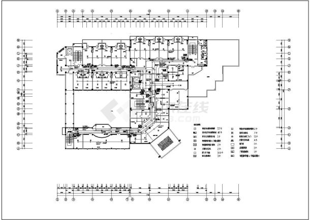 中医院干病房楼全套电气设计施工CAD图-图二