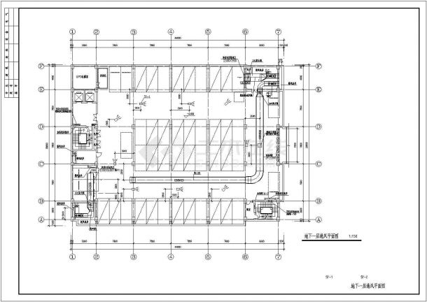 某地区整套办公楼空调经典系统设计cad施工图-图二
