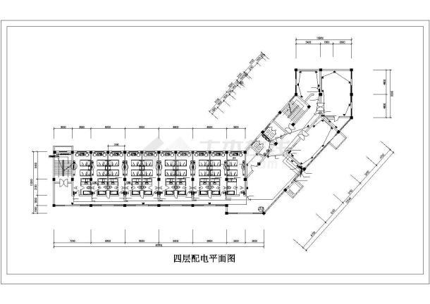 宾馆电气改造工程电气设计全套cad施工图-图二