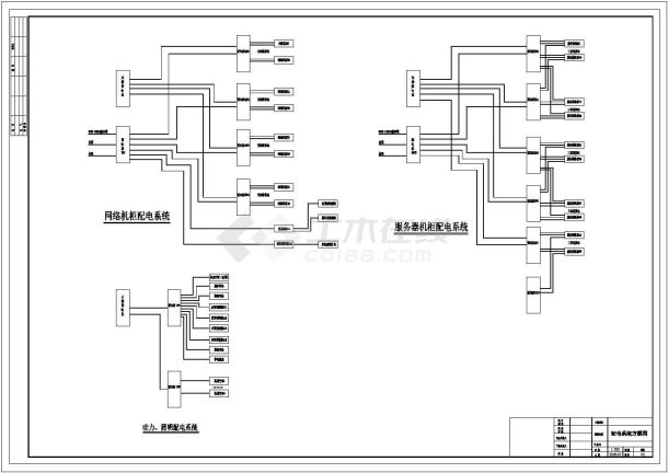 计算机房配电气设计全套cad施工图-图二