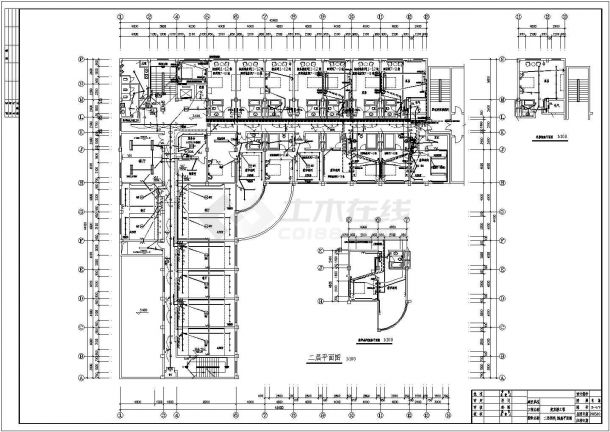 某地4层框架结构宾馆电气设计施工图-图二