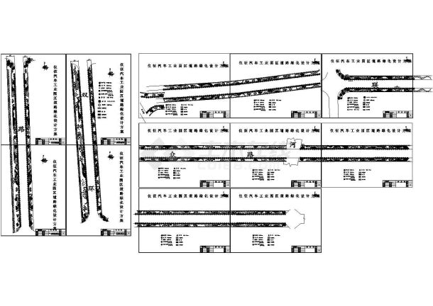 某汽车工业园区道路绿化设计方案-图一